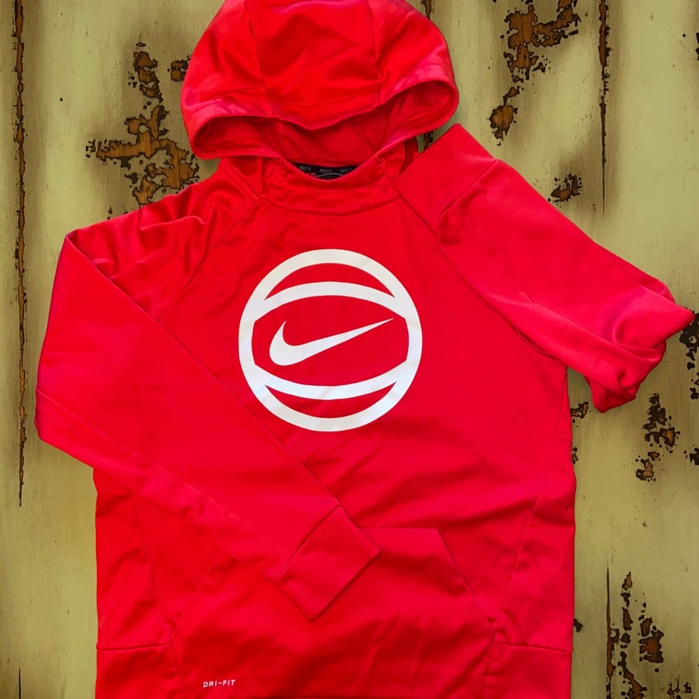 Nike Dri-Fit Hoodie Red size boys XL